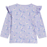 M&S floral baby top purple 0-3 months, imported from the UK