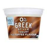 M&S 0% Fat Greek Style Yogurt with Toffee Flavour 140g