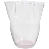 M&S Handkerchief Vase Clear Glass Vase Medium