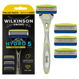 Wilkinson Sword Hydro 5 Sensitive Men's Starter Pack Manual Razor