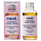 Neat hand wash refill Sweet Rose Water 30ml, imported from the UK