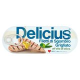 Delicius Grilled Mackerel Fillets in Olive Oil Canned Fish 110g