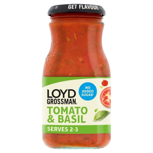 Loyd Grossman Tomato & Basil Pasta Sauce 350g, UK version