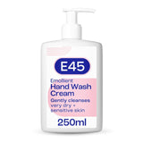 E45 Emollient Hand and Body Wash Cream 250ml - British product