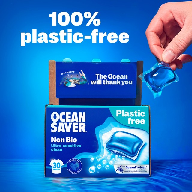 OceanSaver non-bio washing capsules 30 capsules, imported from the UK