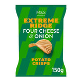 M&S Four Cheese & Onion Extreme Ridge Cut Crisps 150g