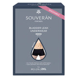 Selenacare Souveran Boxer Men's Bladder Leak Underwear Black 2XL