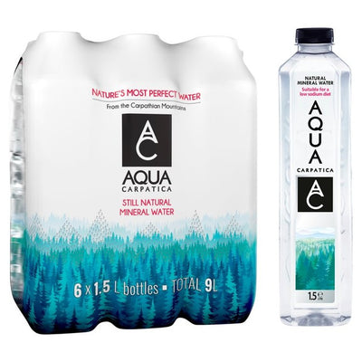 Aqua Carpatica Still Natural Mineral Water Low Sodium 6 x 1.5L
