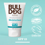 Bulldog SPF15 Moisturiser 100ml, imported from the UK