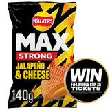 Walkers Max Strong Jalapeno & Cheese Sharing Crisps 140g