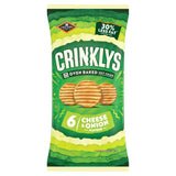 Jacobs Crinklys Cheese Onion 30 Less Fat Multipack Snacks 6x23g