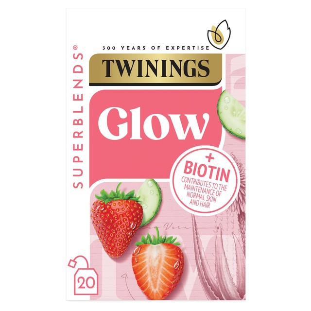Twinings Strawberry cucumber herbal tea 20 tea bags (British brand)