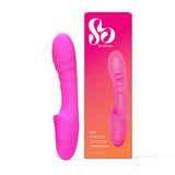 So Divine Pash Ribbed Vibrator Pink Adult Toy