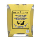 Price's odour eliminating candle jar 83mm x 74mm, imported from the UK
