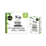 The Cheeky Panda Bamboo Plastic Free Pocket Tissues 4x10 Pack