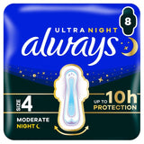 Always Sanitary Towels Ultra Secure Night Wings Size 4
