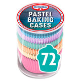 Dr. Oetker Pastel Baking Cupcake Cases 72 Pack