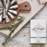La Brújula sardinillas canned fish 115g (British brand)