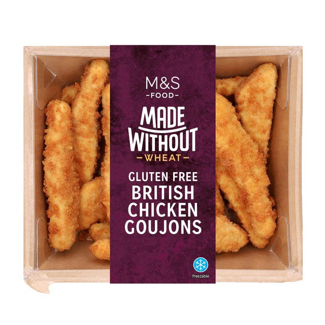 M&S Chicken Goujons Gluten Free 420g, imported from the UK