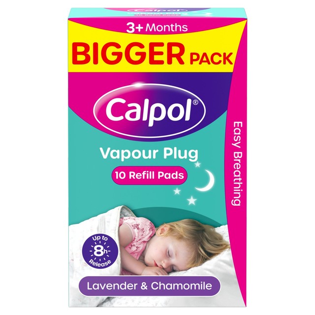 Calpol vapour plug refill pads 10 pads - British product