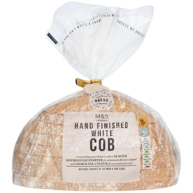 M&S Hand Finished White Cob 450g, imported from the UK