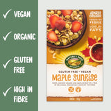 Nature's Path Maple Sunrise cereal 332g, imported from the UK