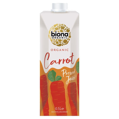 Biona Jus de Carotte Bio Longue Durée Carton 500 ml