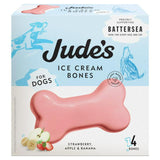 Judes Strawberry Apple Banana Ice Cream Bones For Dogs 4 x 45ml