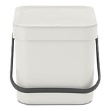 Brabantia Sort & Go Waste Bin Light Grey 6L
