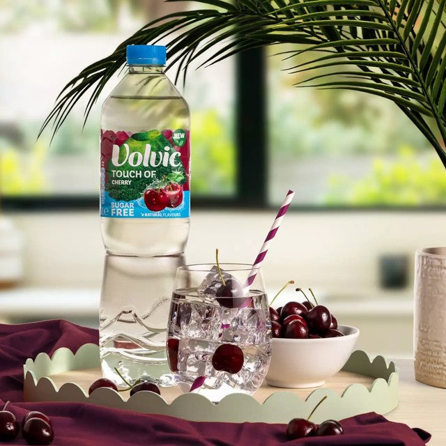 Volvic Cherry Flavoured Water 1.5L (British brand)