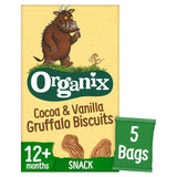 Organix Gruffalo Cocoa & Vanilla Biscuits Toddler Snack Multipack 5 x 20g