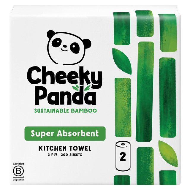 The Cheeky Panda bamboo kitchen rolls 2 pack (British brand)