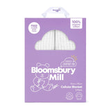 Bloomsbury Mill Organic Cellular Blankets White Baby Blankets 2 Pack