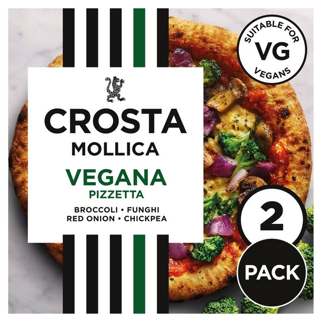Crosta & Mollica vegan mini sourdough pizzas with chickpea sauce and vegetables 251g - British product
