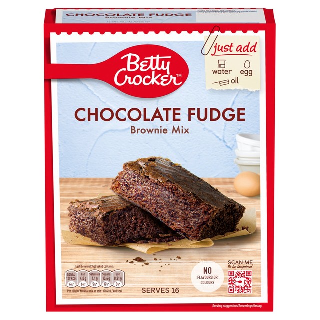 Betty Crocker Chocolate Fudge Brownie Mix 415g - British product