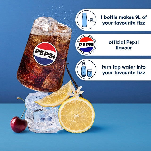 SodaStream Pepsi Blue soda mix syrup 440ml (British brand)