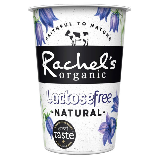Rachel's Organic Lactose Free Natural Yogurt 450g, imported from the UK