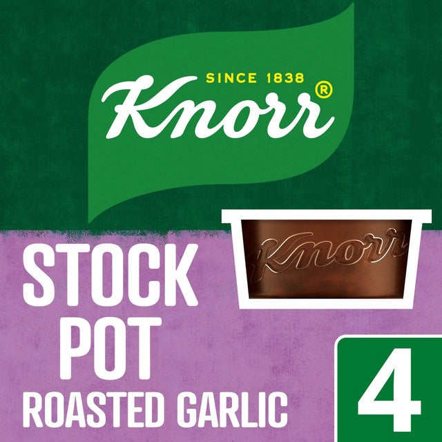 Knorr Roasted Garlic Stock Pot pack of 4, UK version