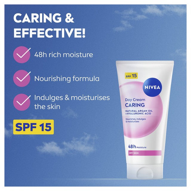 Nivea SPF15 day cream for dry skin 50ml, imported from the UK
