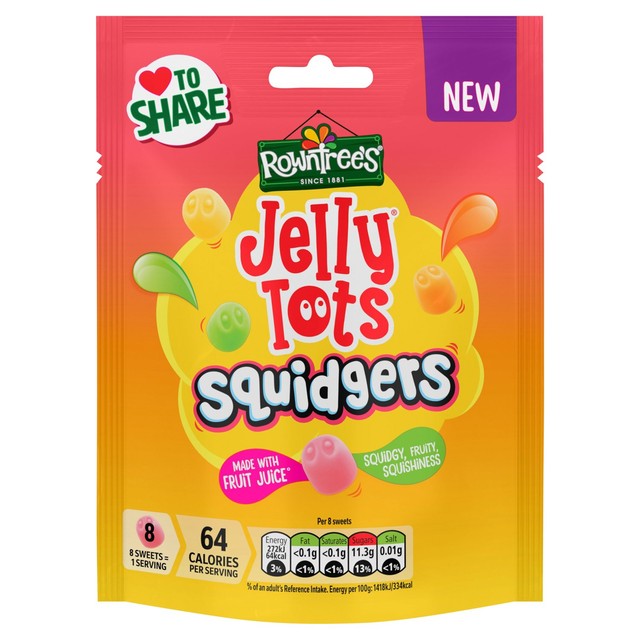 Rowntree's Jelly Tots Squidgers Pouch