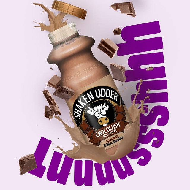 Shaken Udder chocolate flavoured milkshake 330ml (British brand)