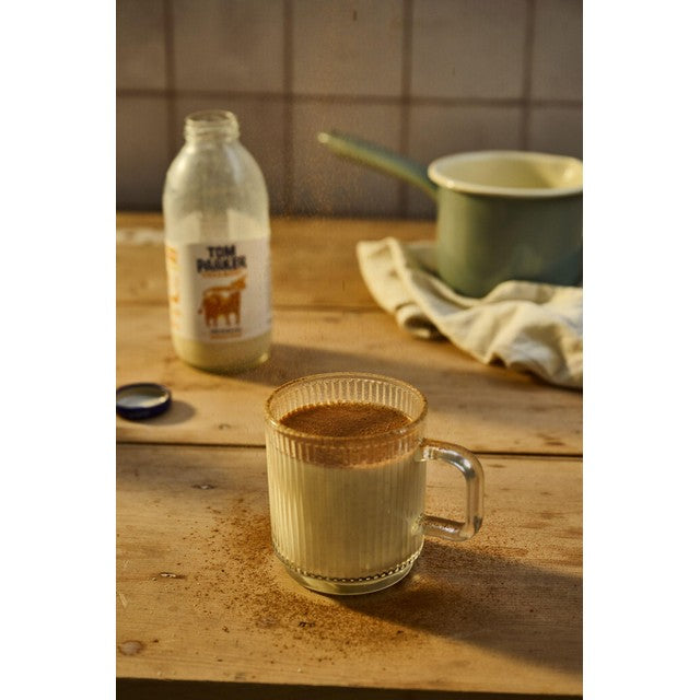 Tom Parker banana fudge flavoured milk 500ml (British brand)