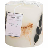 M&S Neroli, Lime & Basil White Inclusion Candle Scented Pillar Candle