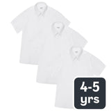 M&S Girls Easy Iron School Blouse White 4-5 Years