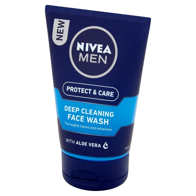 NIVEA MEN Protect & Care Face Wash 100ml, imported from the UK