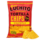 Gran Luchito chipotle tortilla chips 150g, UK version