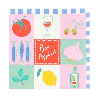Talking Tables Summer Bon Paper Napkins 20 Pack