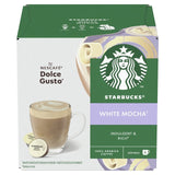 Starbucks Dolce Gusto White Mocha Coffee Drink Mix 6 Drinks