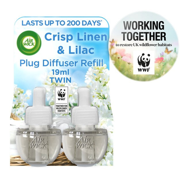Airwick Crisp Linen & Lilac air freshener refill 38ml - British product