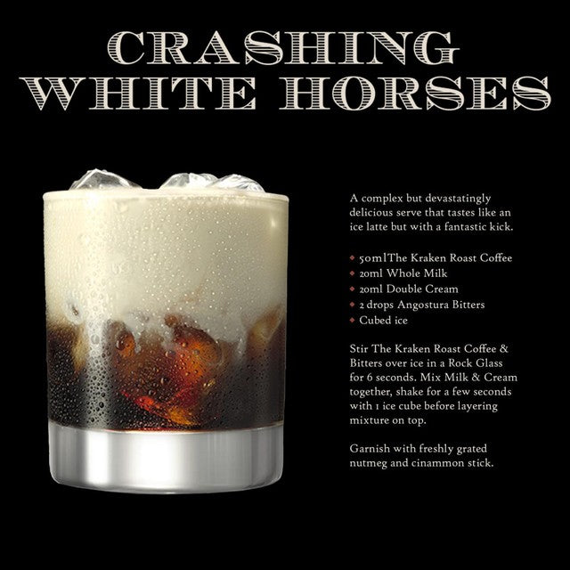 Kraken black spiced rum roast coffee 70cl, UK version